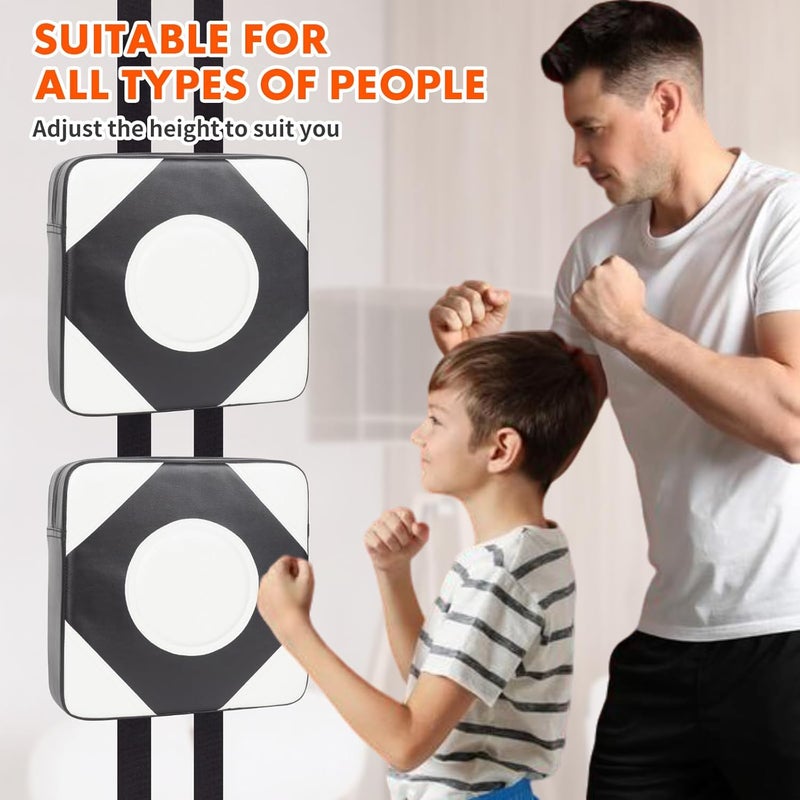 LuiceABC Wall Punching Boxing Pad, Wall Focus Target Foam, Boxing Fitness Wall Punch Bag, Leather and High Elastic Sponge Bag for Sports Training, Adjustable Height - Image 3